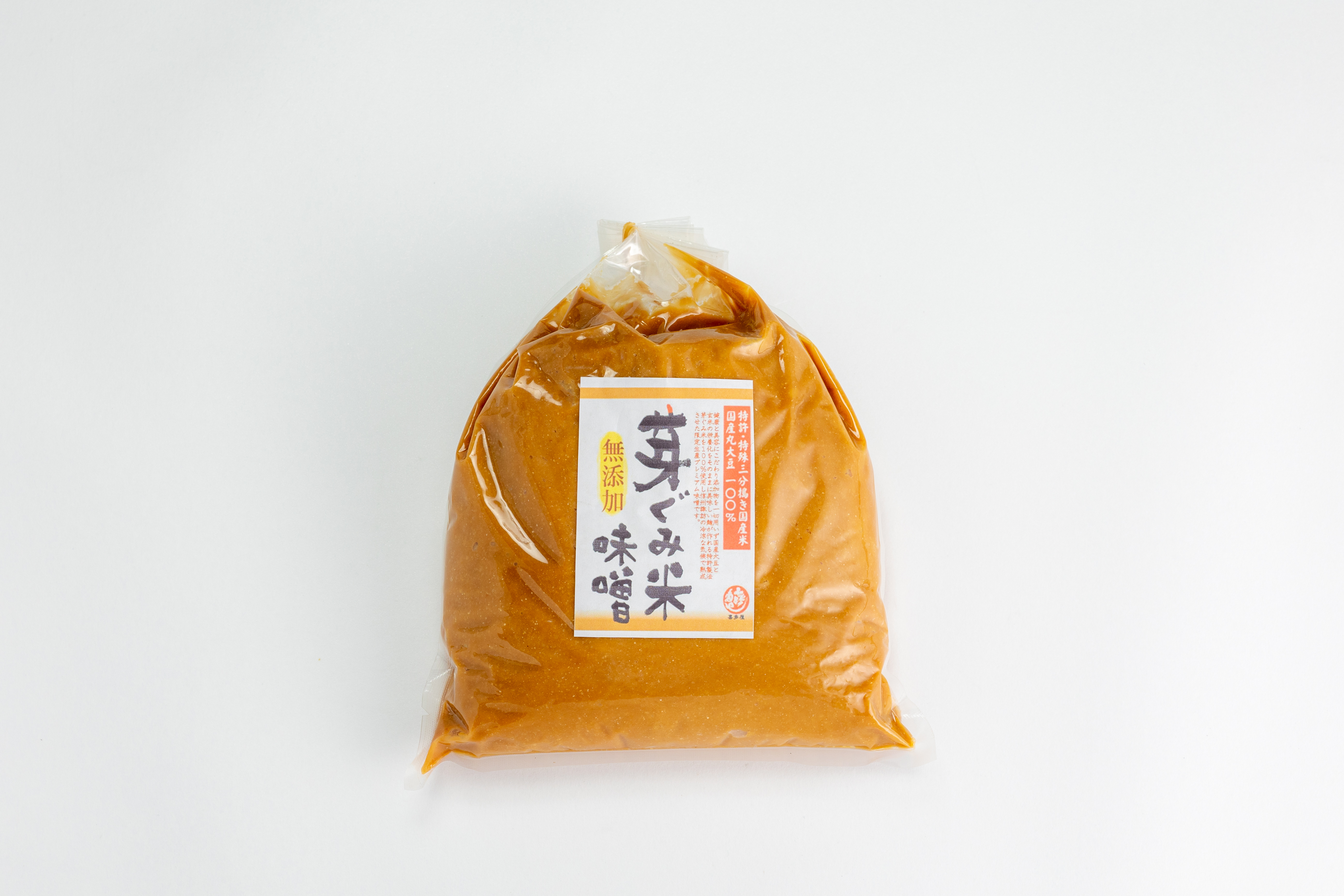 無添加芽ぐみ米みそ 1ｋｇ | 国産無添加味噌・信州味噌のオンラインショップ 喜多屋醸造店